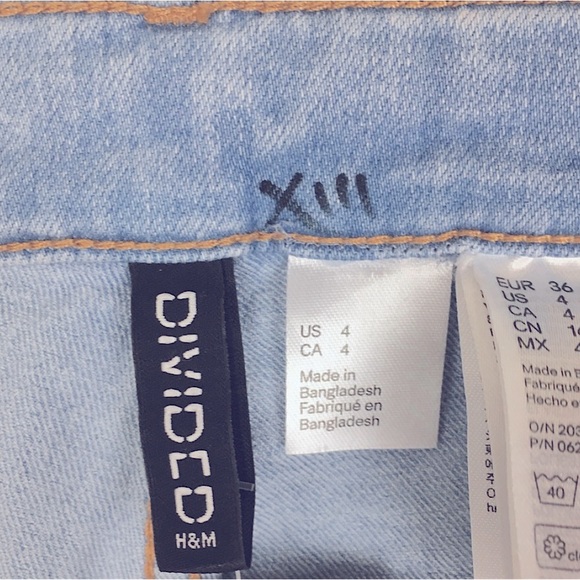 🔥LOWEST SALE🔥NWT H&M Super SEXY Jeans Skinny Stretch Ripped Distressed Sz 4 - Picture 6 of 6